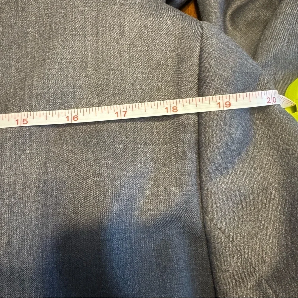 Ted Baker London Mens Gray Roger Trim Fit Solid Wool Blazer Button Closure 42L